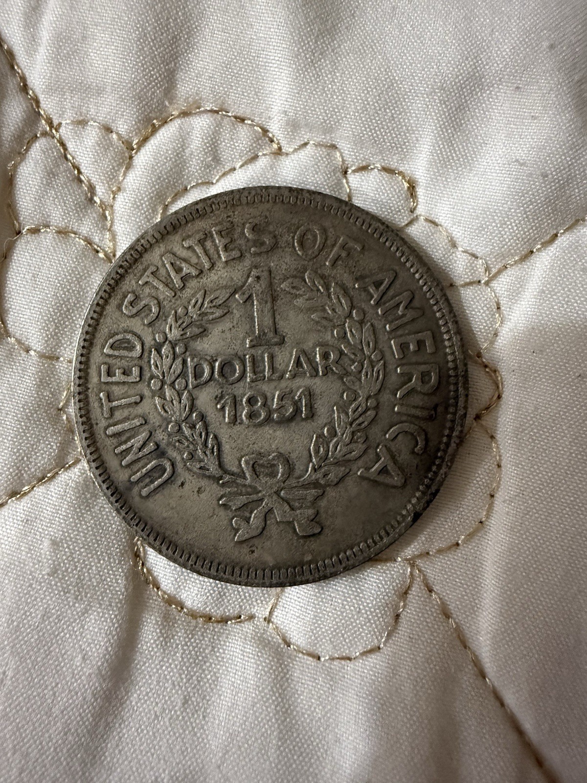 1851 Indian Head Dollar Fantasy Coin Or Token United States