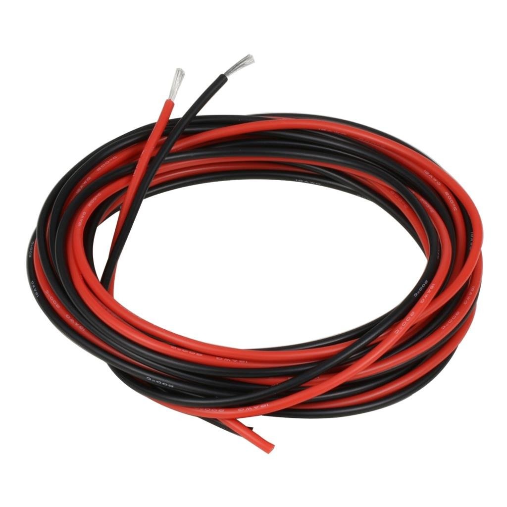 BNTECHGO 18 18 gauge silicone wire 10ft and 10ft, 18 red black
