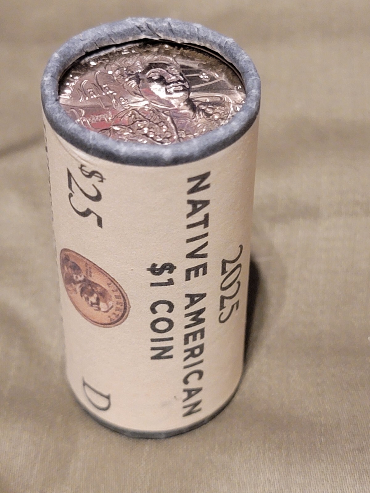 2025 D Native American Dollar Coin Mint Roll UNC Mary Kawena Pukui