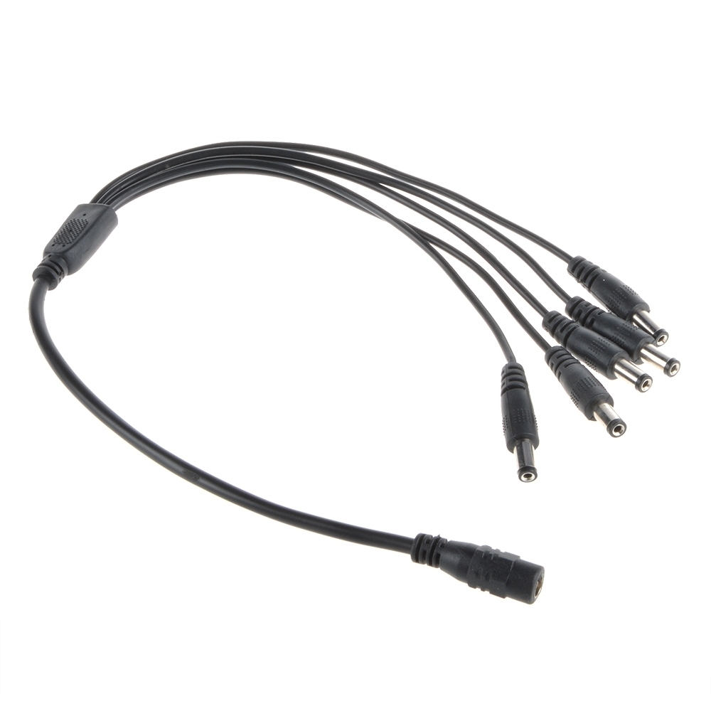 DC 5CH 5 Channel Power Supply Splitter for CCTV Security Cameras DVR LED Cable