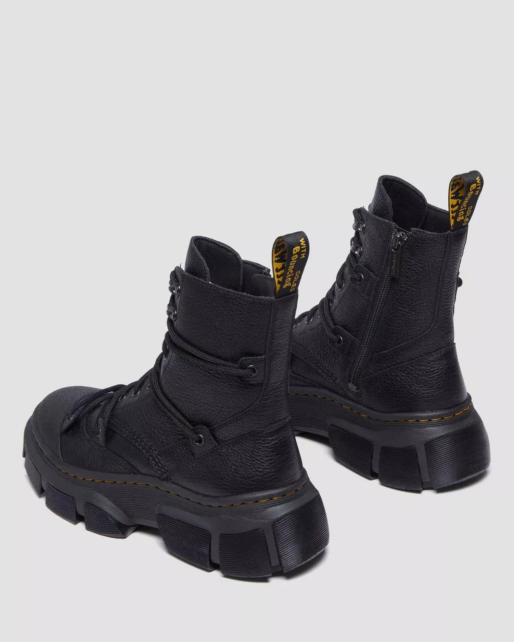DR. Martens DMXL 8-Eye Leather Boots Black