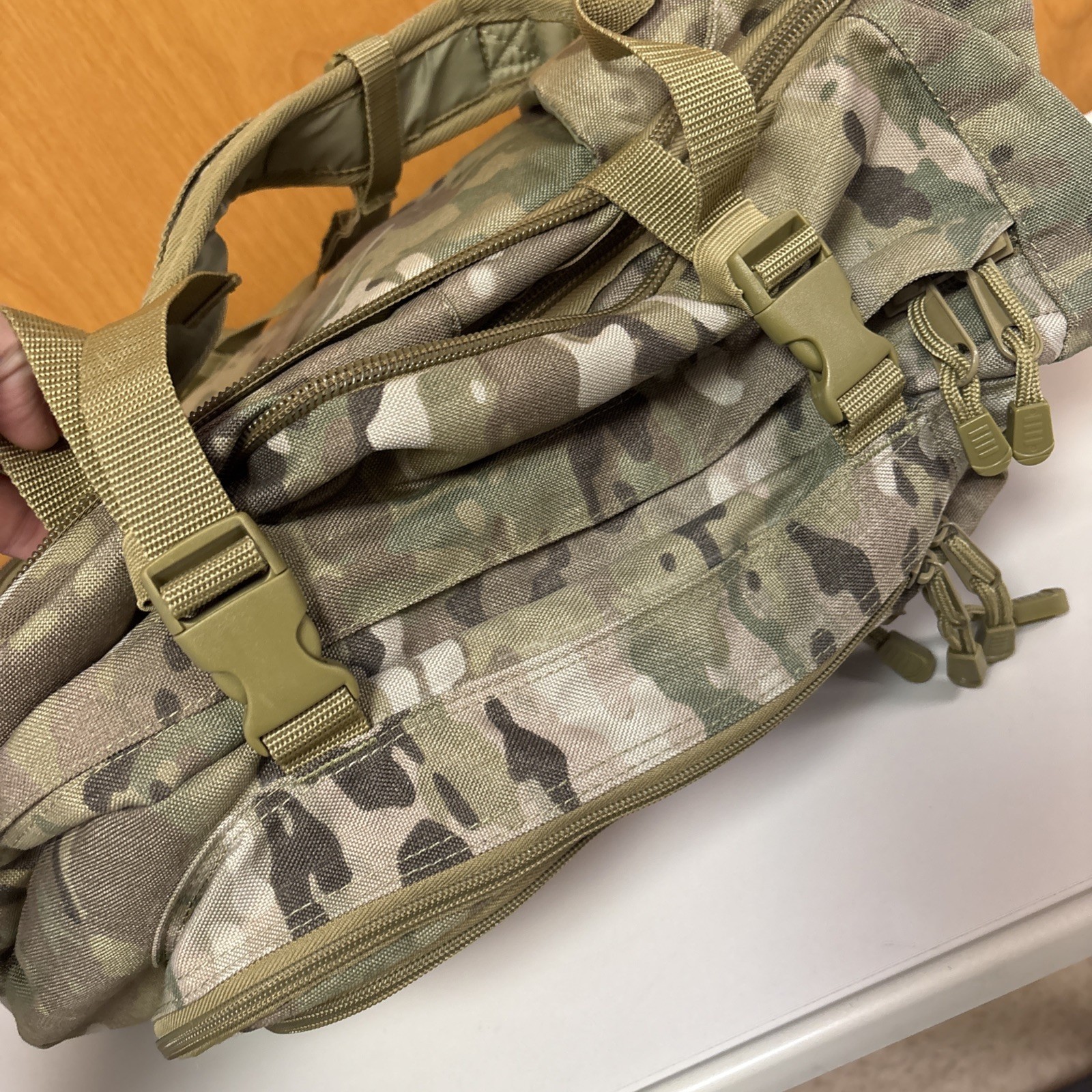 Code Alpha Large Tactical Backpack Expandable Multicam Excellent Condition
