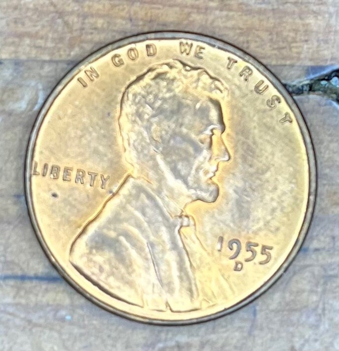 1955 D Lincoln Wheat Cent Penny