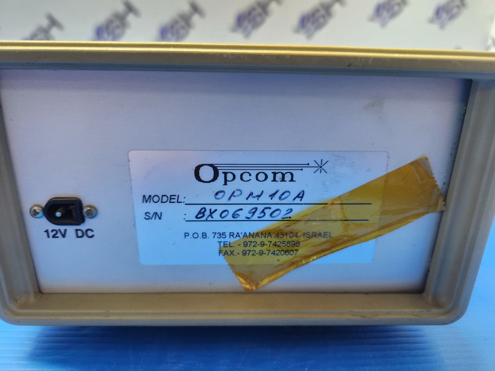 Opcom OPM10A Optical Attenuator VOA-OPM10