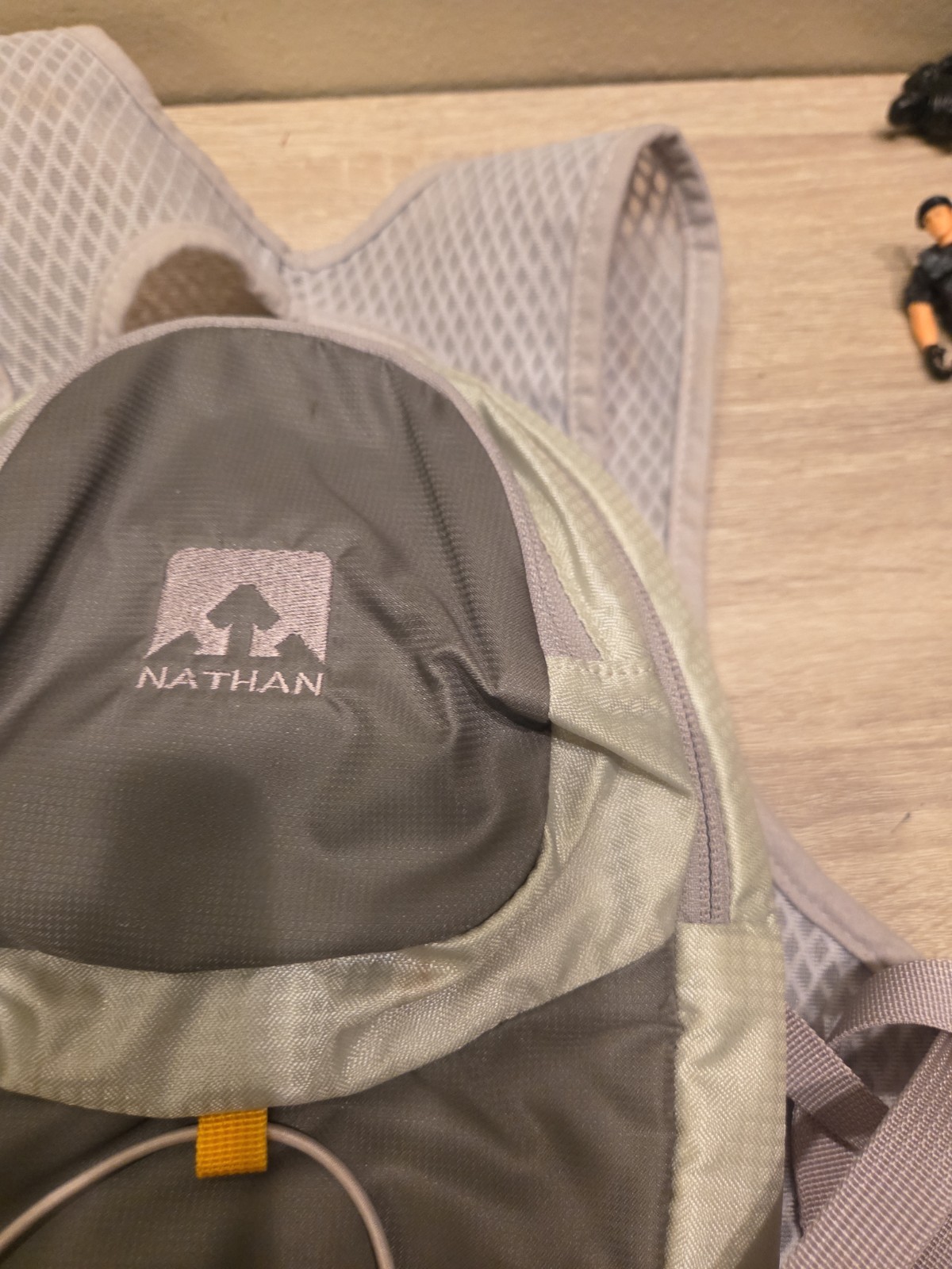 Nathan Hydration Backpack Gray Running Hiking No Bladder Stains