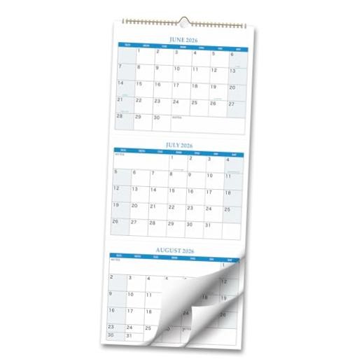 3 Month Calendar 2026-2027 Wall Calendar, Three Month Vertical Calendar from