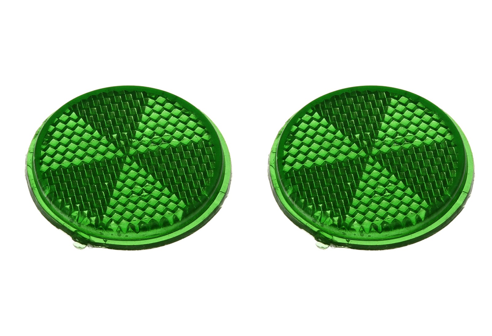 Bike Two Mirror Reflector 42mm Green.