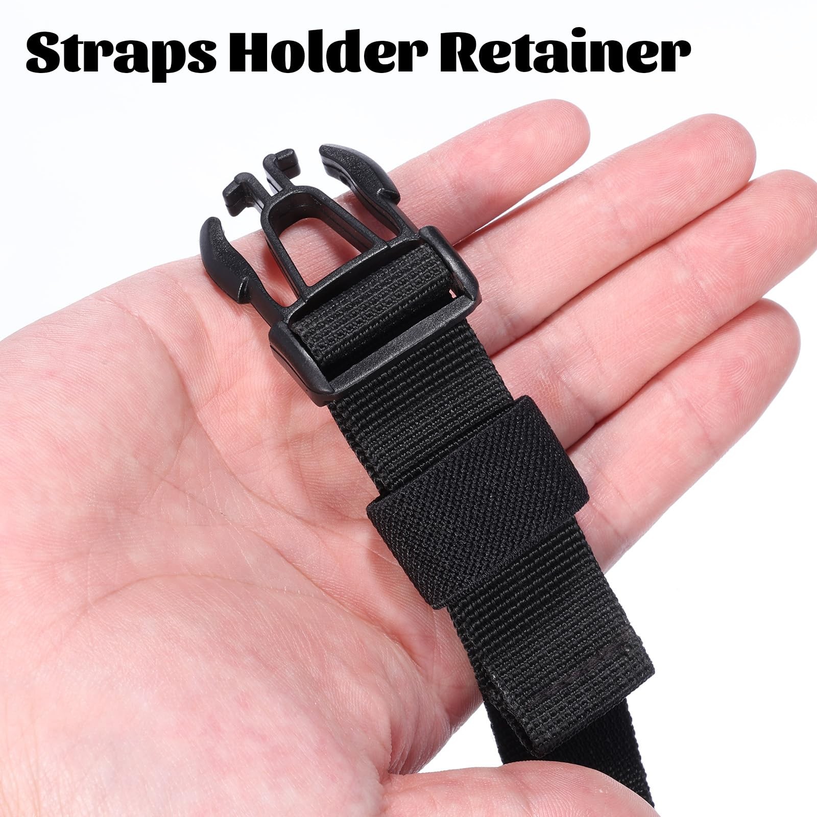 12 Pcs Elastic Belt Keepers Belt Loop Keeper Strap Organizer Nylon Backpack S...