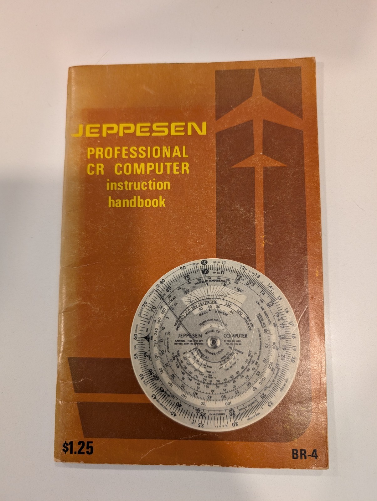Pilot ~ VINTAGE 1974 JEPPESEN PROFESSIONAL FLIGHT COMPUTER INSTRUCTION HANDBOOK