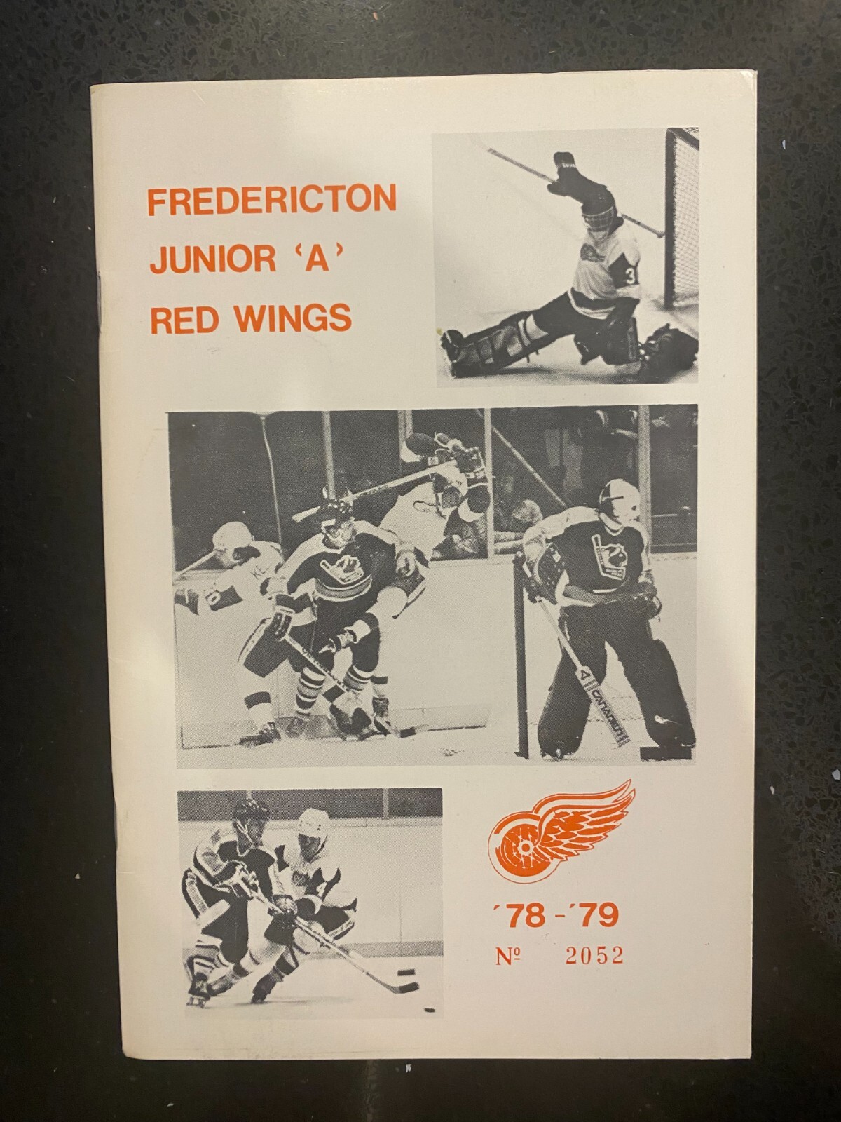 1978 1979 NBHL Fredericton Red Wings Junior Hockey Program