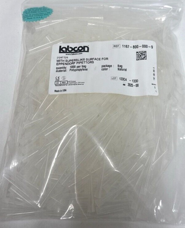 Labcon Pack 1000, 1167-800-000-9 SuperSlik Eppendorf Style Pipet Tip