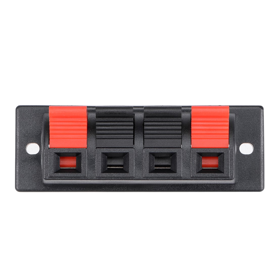 3pcs 4 Way Jack Socket Spring Push Device Release Connector Terminal Cas