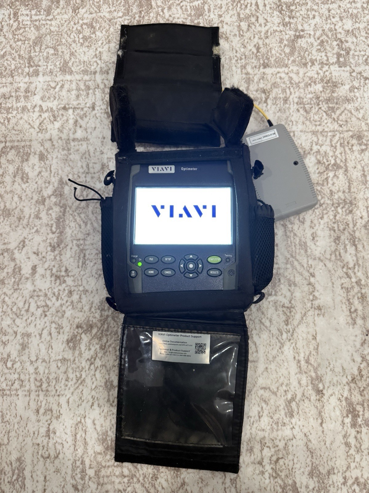 Viavi Optimeter EOPT-PONATT Optical Fiber Tester + Fiber Launch Cable And Case