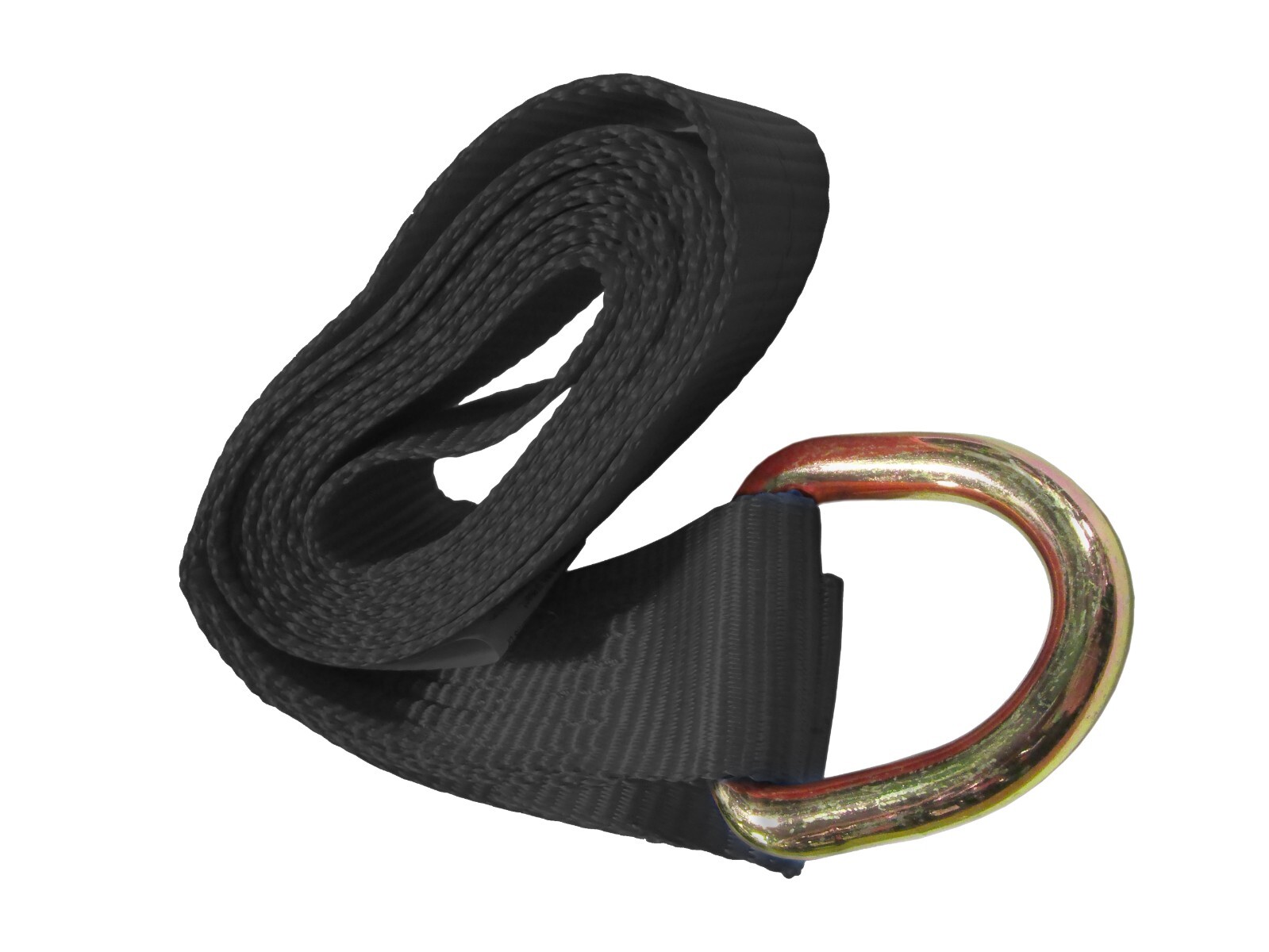 2" x 8 ft Lasso Tie Down Strap with D Ring for Towing Auto Haul Flatbed (4 PC)