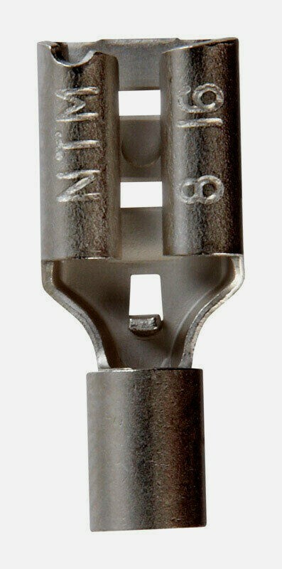 Jandorf Terminal FEMALE DISCONNECT 5pk SILVER 22-18 Ga. 0.187" Insulated 60936
