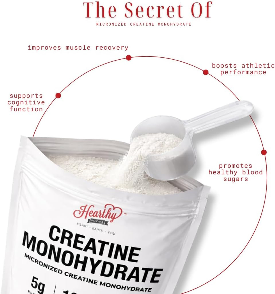 Creatine Monohydrate Micronized Powder 500G - 100 Servings, 5000Mg per Serving (
