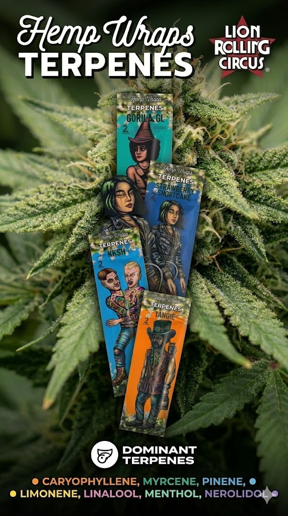 Lion Rolling Circus - PICK YOUR FLAVOR - Original & Terpenes Herbal Papers
