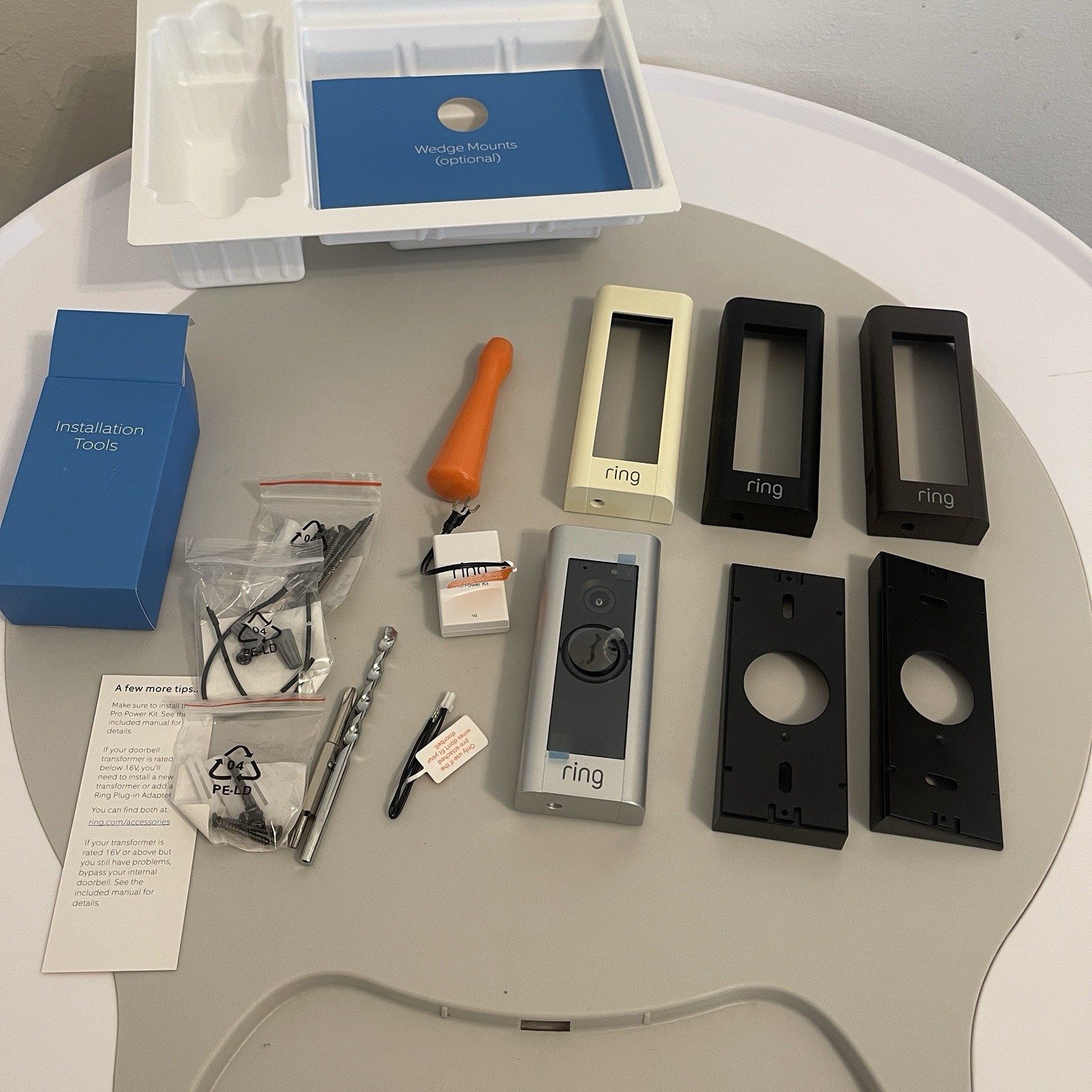 RING Video DOORBELL PRO WiFi Hardwired w/Interchangeable Plates
