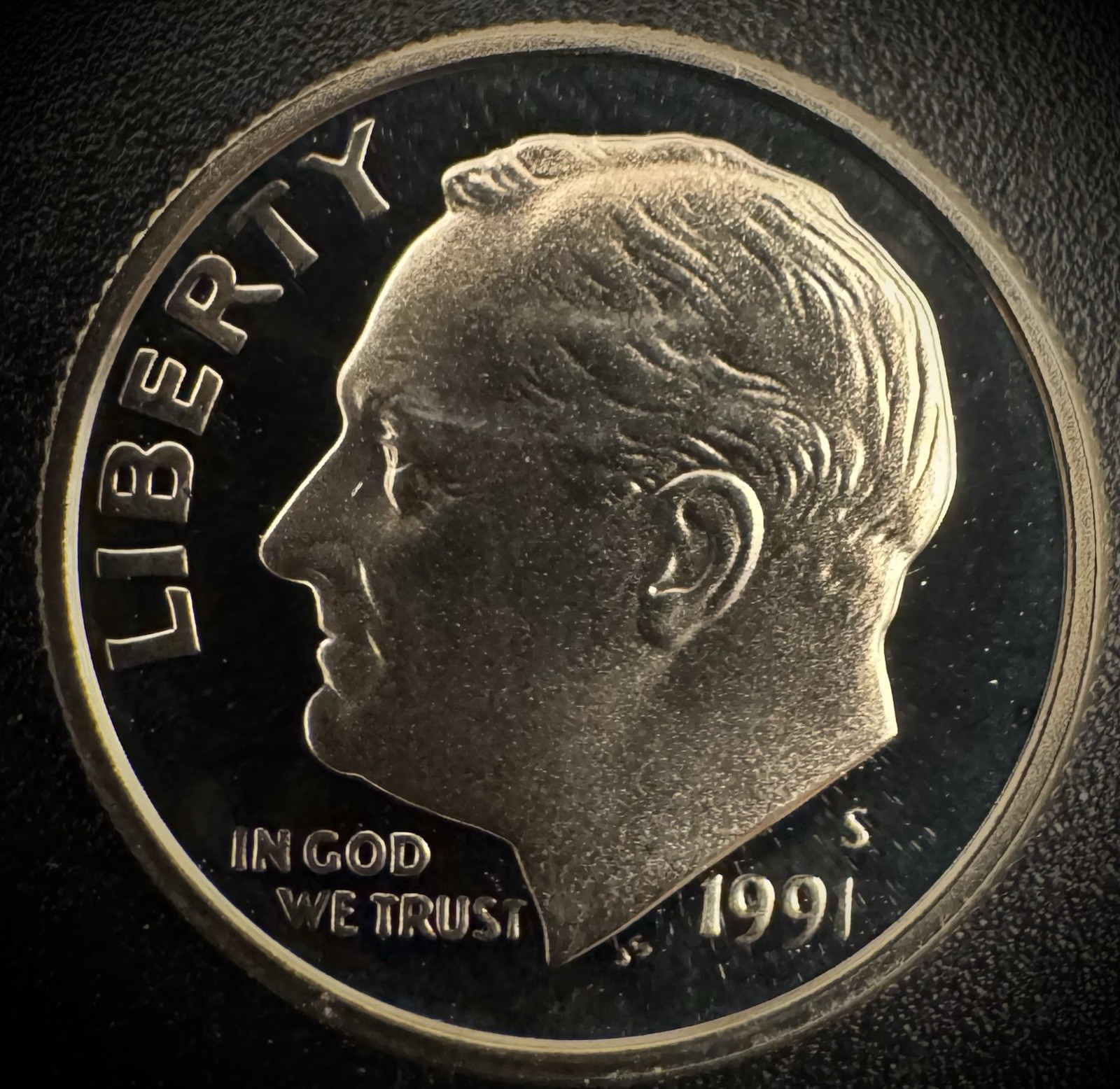 1991-S GEM PROOF Roosevelt Dime 10C Clad DEEP CAMEO Coin From US Mint Proof Set