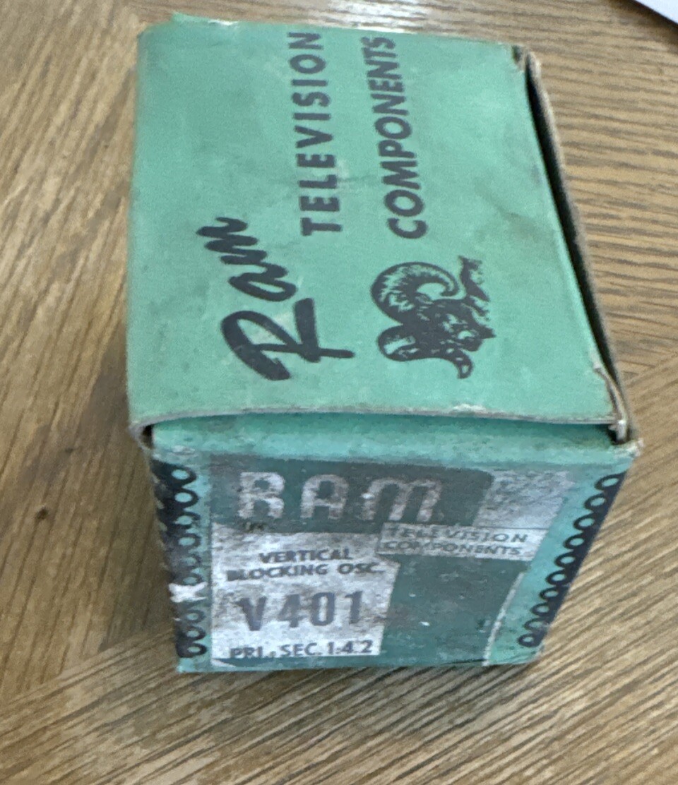 RAM TELEVISION COMPONENTS V401 Vintage Vertical Blocking Osc. Pri.sec.1:4.2 NOS