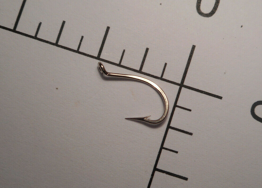 100 MUSTAD #10 OCTOPUS TROUT FLY ROUND HOOKS FORGED REVERSED NICKELPLATED 92700