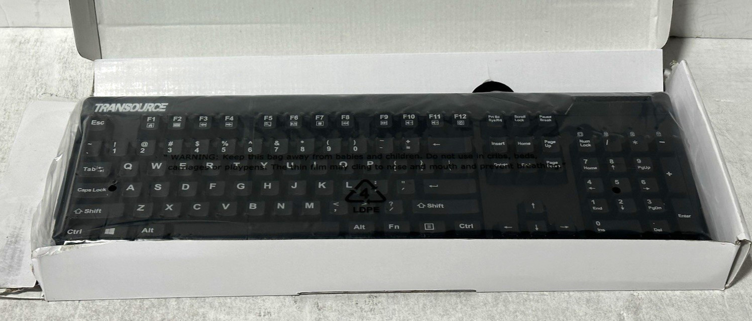 Transource Wired Smartcard Reader Keyboard Model AKB-630SB-TS-Worn Box