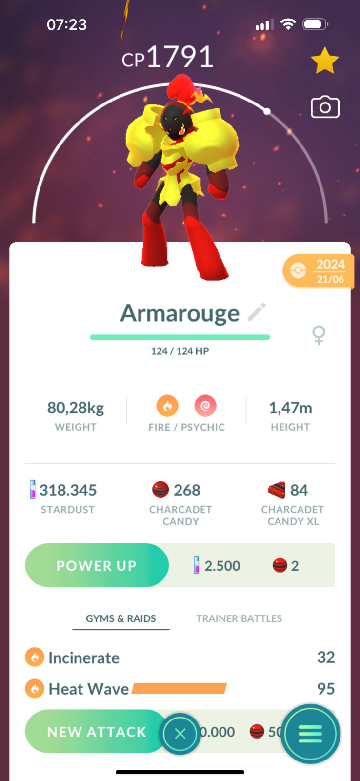 Pokémon Go | Ceruledge or Armarouge | (Charcadet evolution) | Trade 20K Stardust