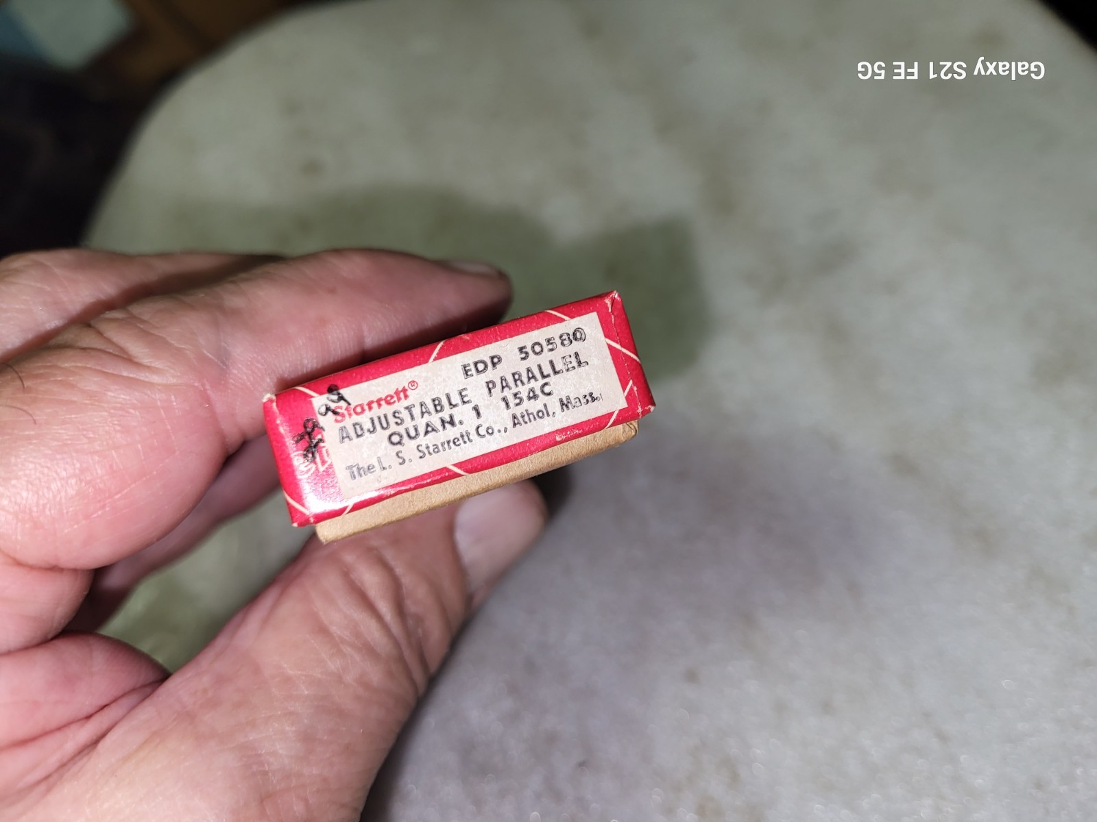 NOS Starrett Adjustable Parallel 154C