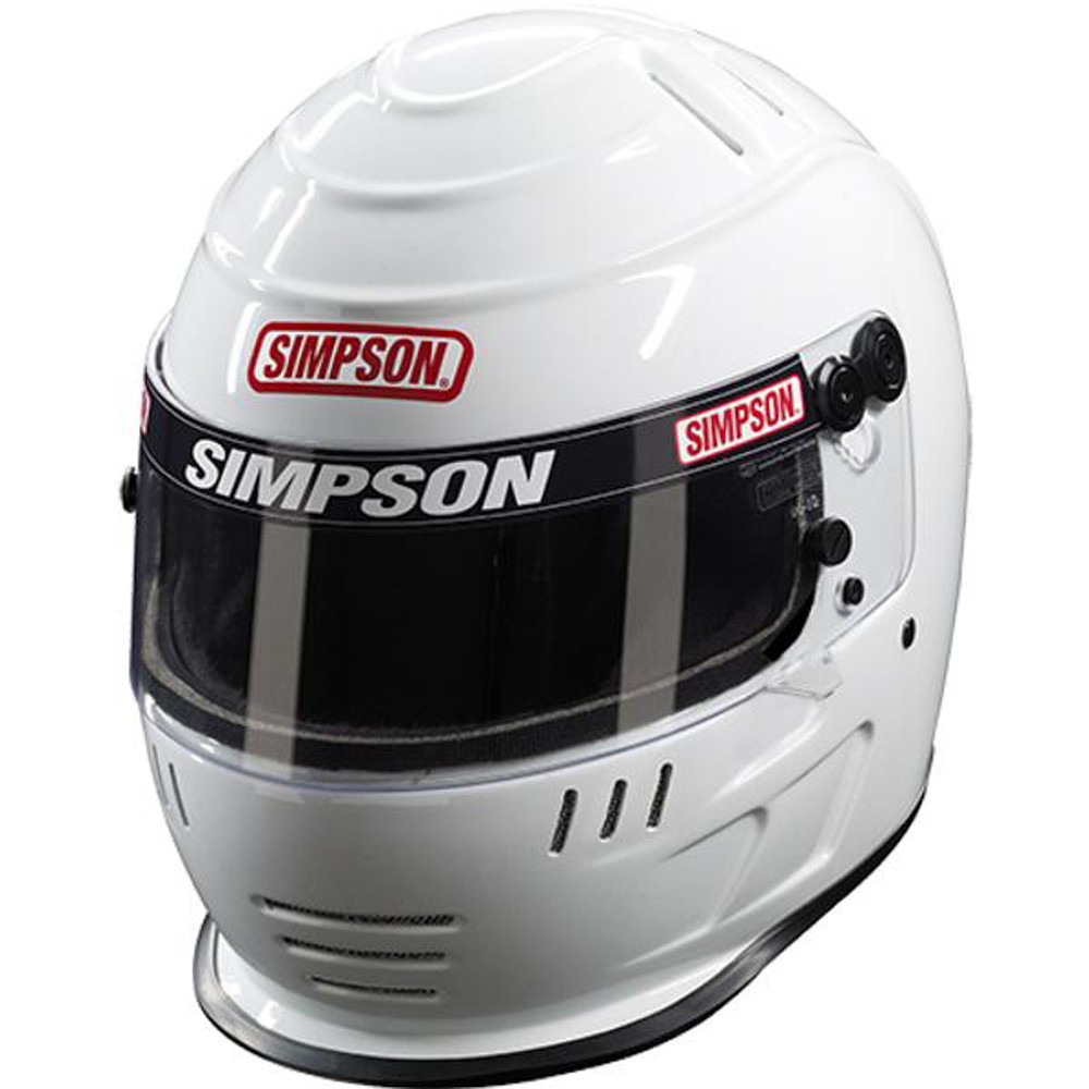 SIMPSON SAFETY Helmet Speedway Shark 7-3/8 White SA2020 7707381