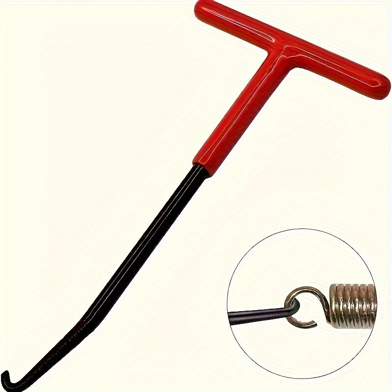 T-Shaped Exhaust Spring Puller with Rubber Grip - Essential Tool for Motorcycles