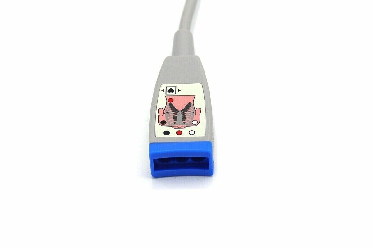 Philips M1669A Compatible 3 Lead ECG Trunk Cable - Same Day Shipping