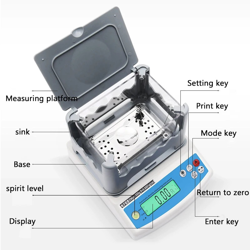 MH300A Density Meter Electronic High-Precision Density Measuring Instrument Gold