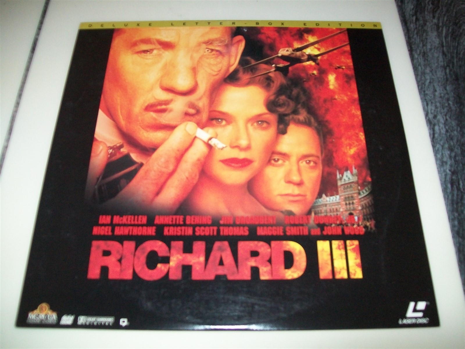 RICHARD III Laserdisc LD WIDESCREEN EXCELLENT CONDITION GREAT FILM W/TRAILER