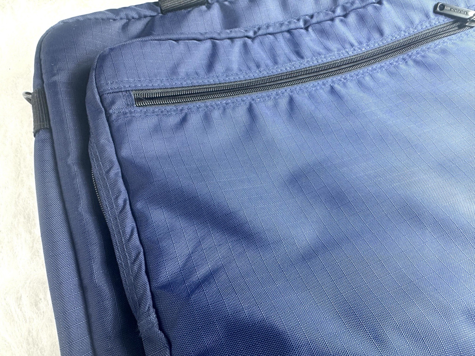 Navy Blue Nylon Laptop Bag/ Elecom