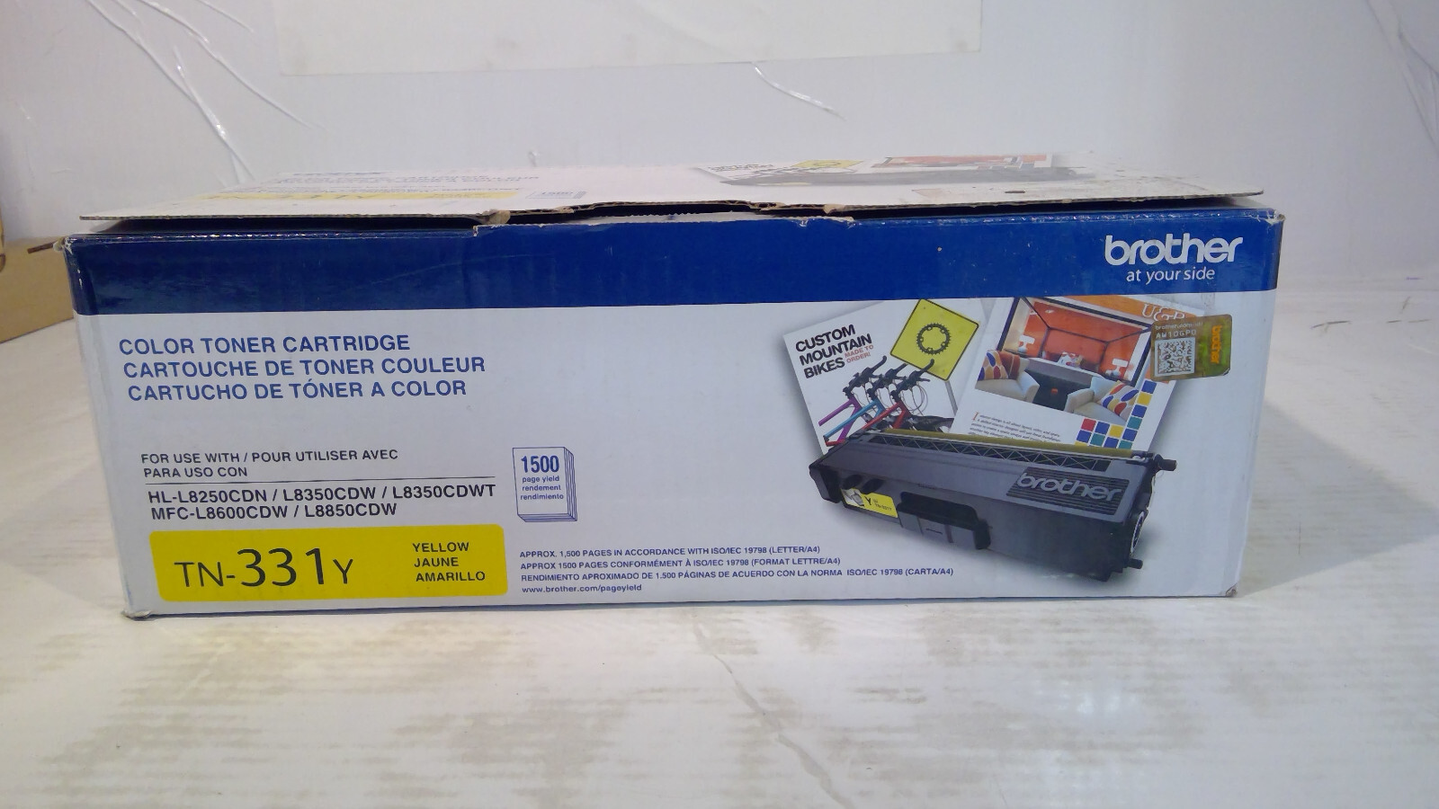 Genuine TN-331Y Brother HL-L8250CDN Yellow Toner Cartridge TN331Y *See Notes*