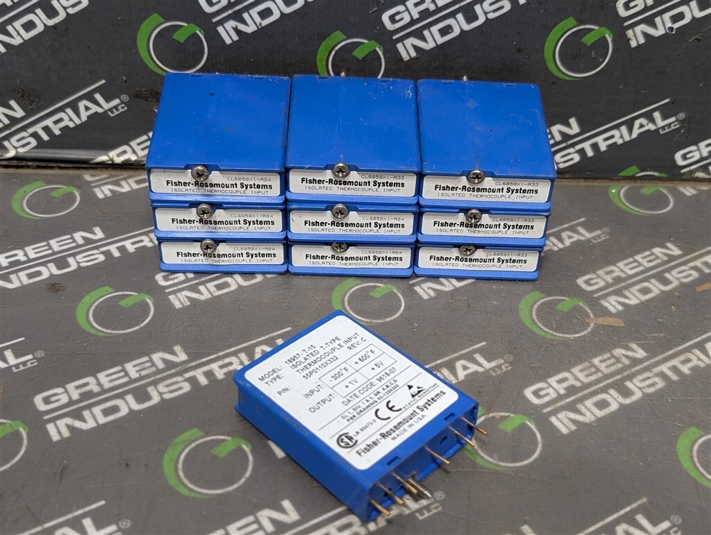 USED Lot of 10 Fisher-Rosemount 18957-T-15 Isolated Thermocouple Inputs