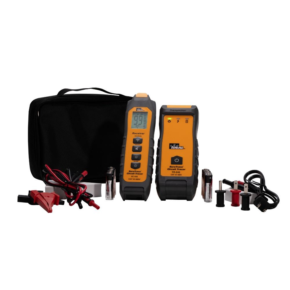 IDEAL 61-946 SureTrace Circuit Tracer 0-480V AC/DC Breaker Finder Kit