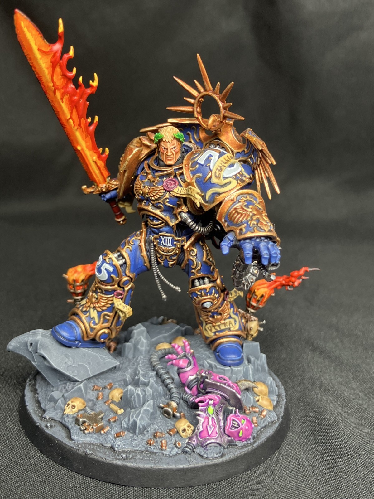 Warhammer 40K Space Marines Primaris Chaplain Pro Painted Commission