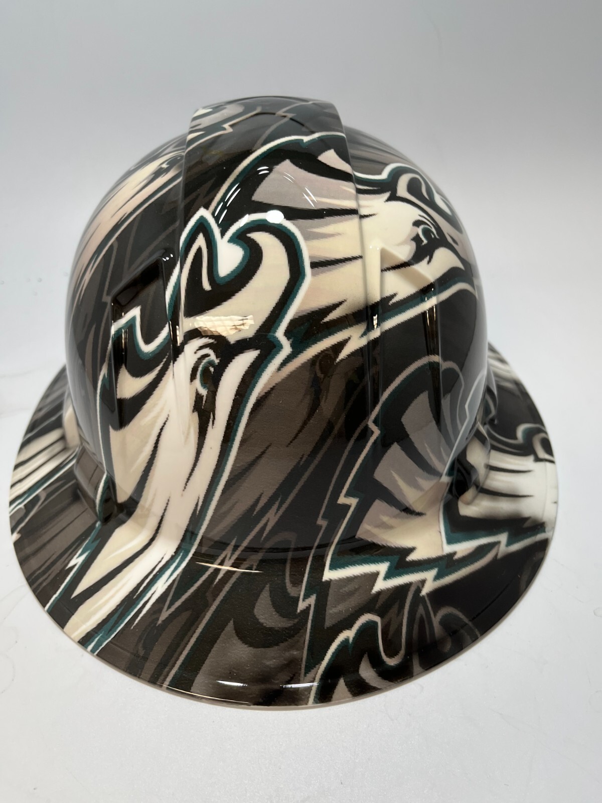 New Full Brim Hard Hat Custom Hydro Dipped PHILADELPHIA EAGLES