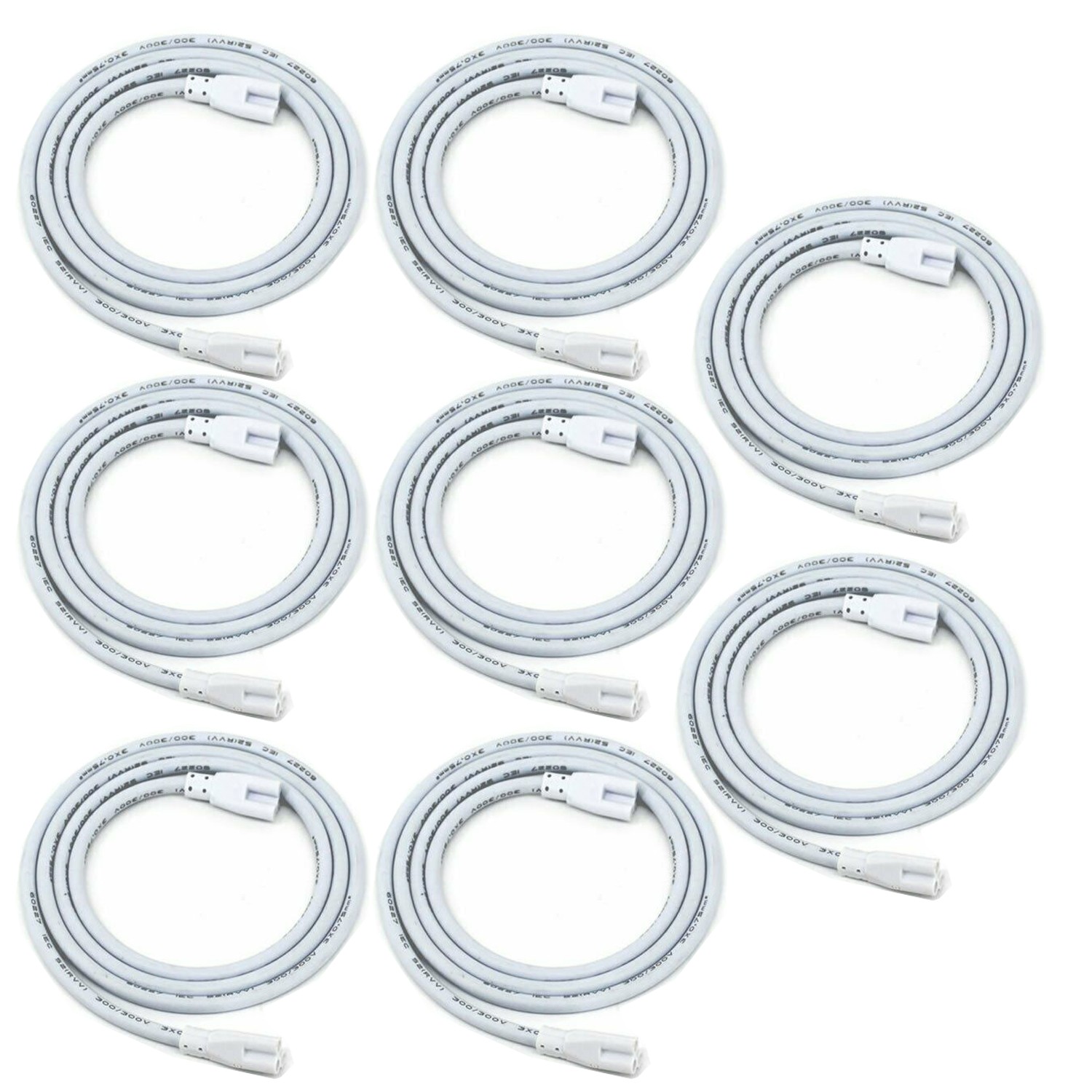 2FT 3FT 4FT 5FT 6FT 10FT Connector Cable Extension Cord 3-Pin T5 T8 Tube Light