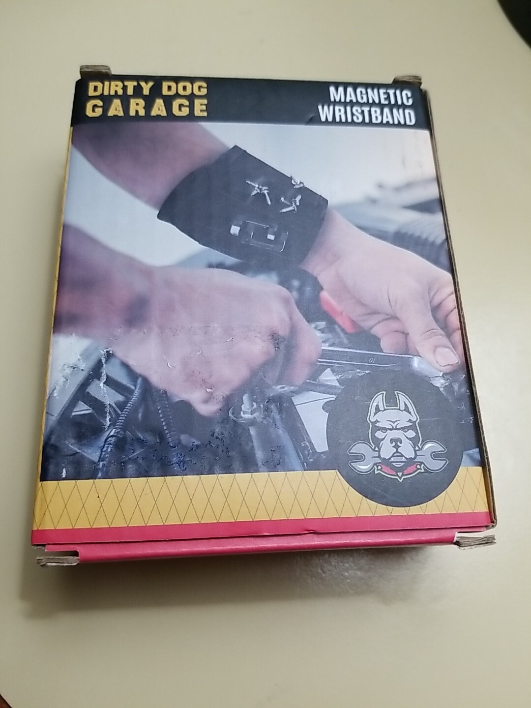 Dirty Dog Garage Magnetic Wristband Magnets holds small items freeing your hands