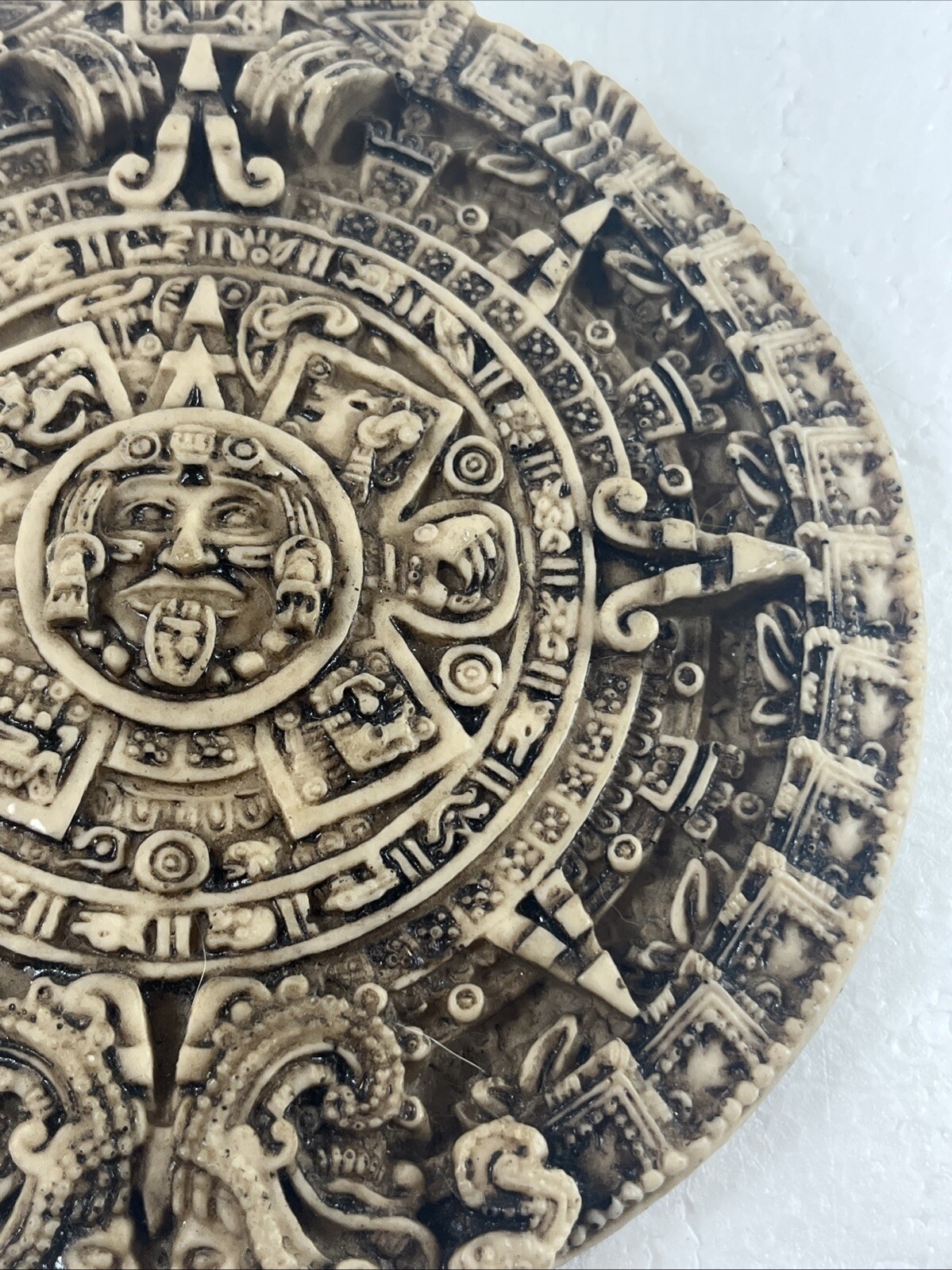 Vintage Mayan Calendar Raised Wall Plaque Chariots Of The Gods Ancient Aliens 7”