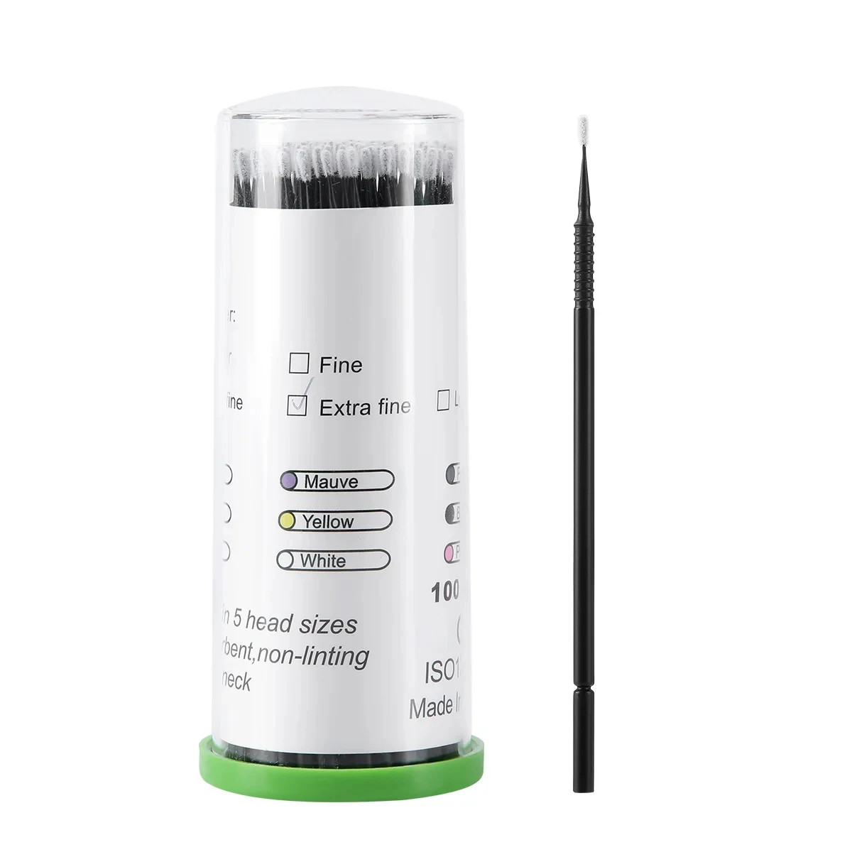 100Pcs/Barrels Dental Microbrush Disposable Applicators Tips Micro Brush Cleanin