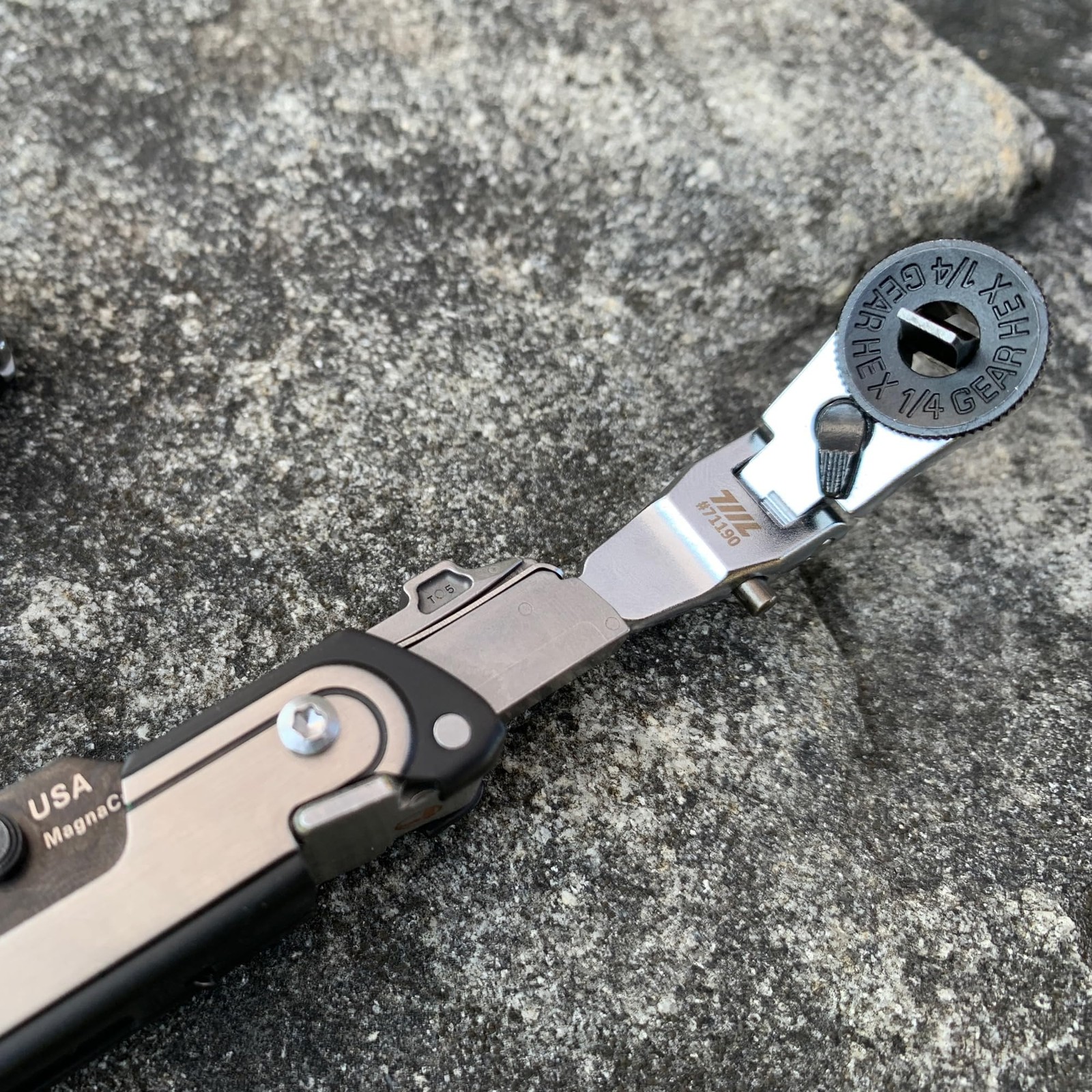711L Flat End Flex Head EDC Ratchet Wrench - Screwdriver Accessory...