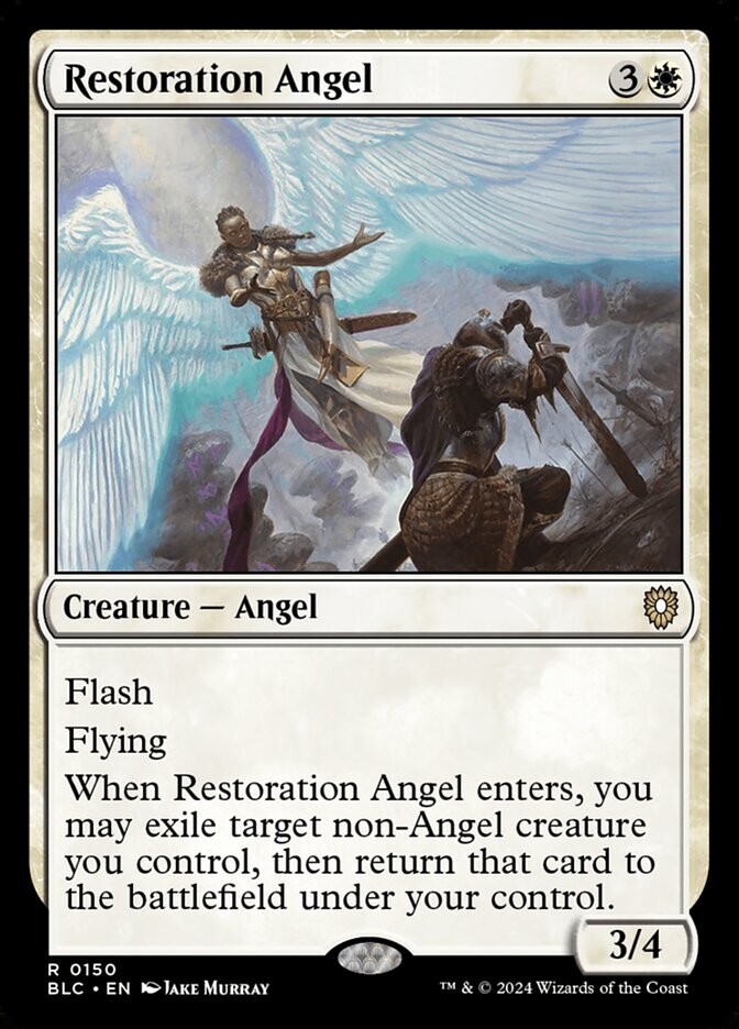 Restoration Angel 0150 Non Foil Rare Bloomburrow Commander MTG NM