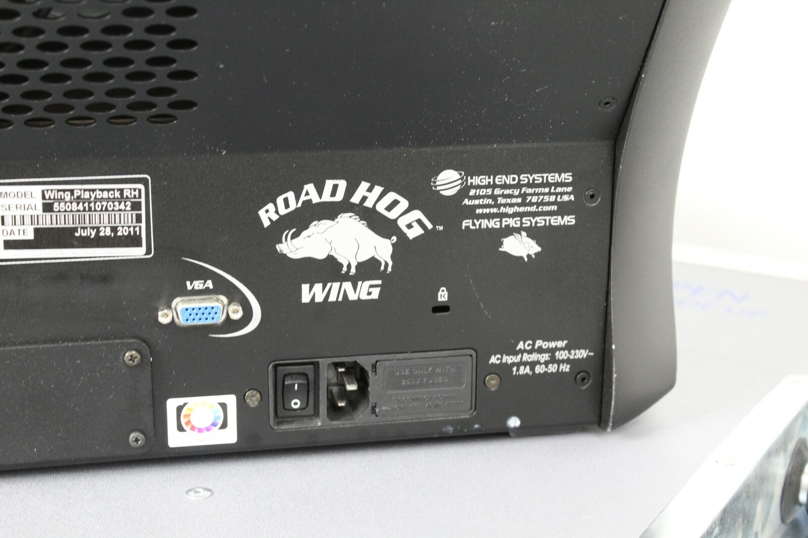 High End Systems Road Hog Playback Wing RH w/Roadcase FREE SHIPPING