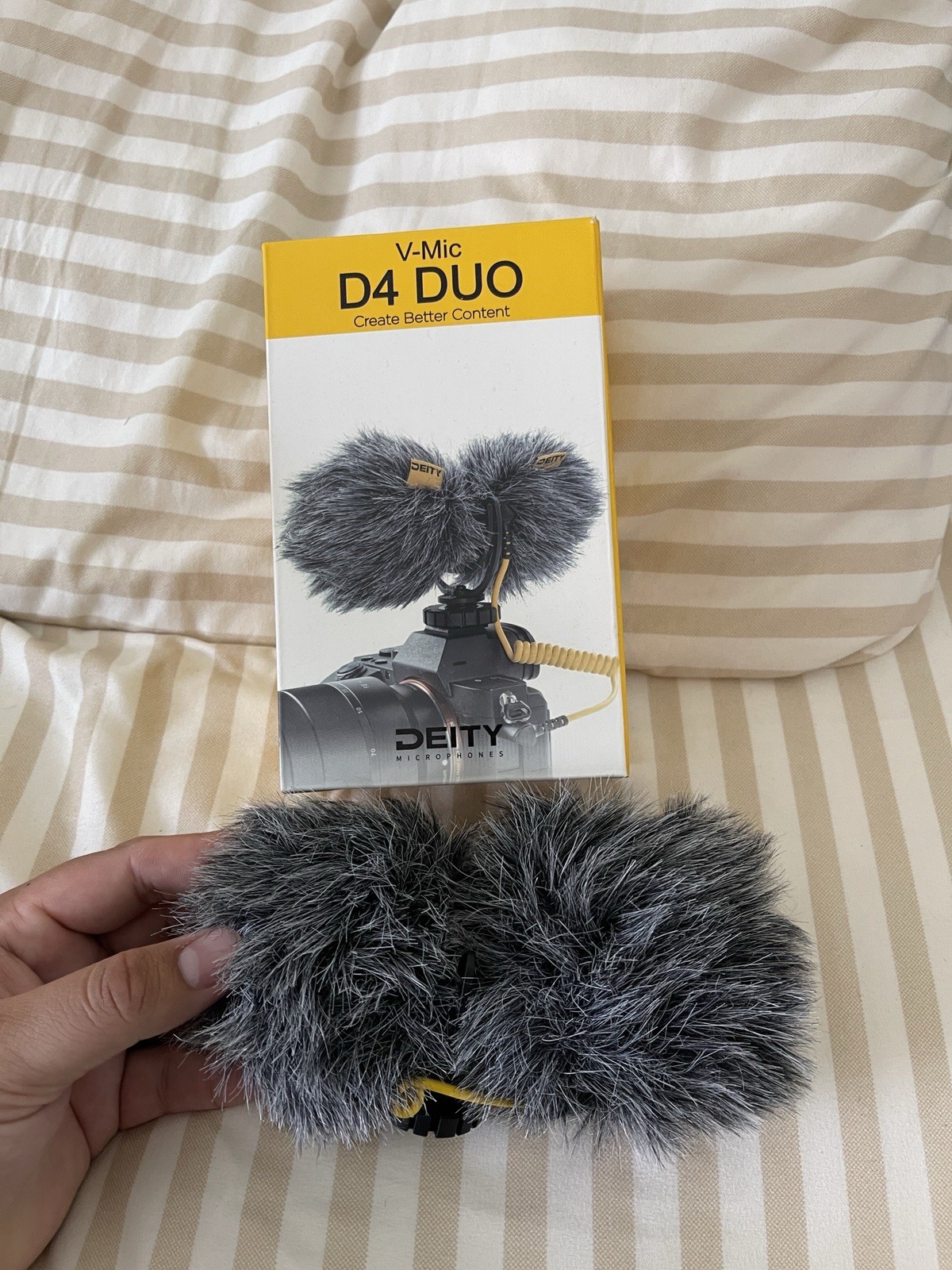 Deity V-Mic D4 Duo Microphone Dual Cardioid Voice Recorder Near Mint Open Box