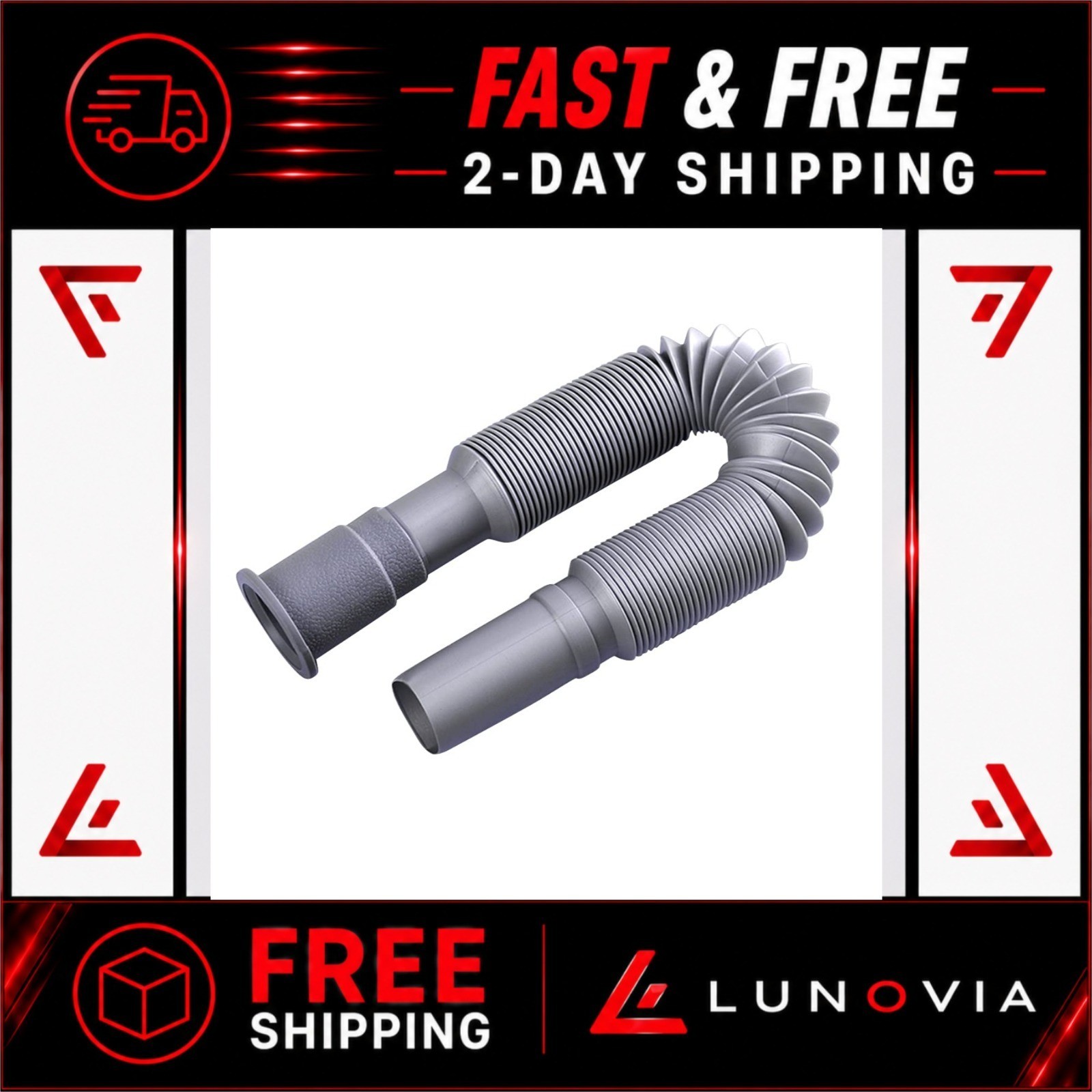 OLIREXD Universal Sink Drain Pipe 1-1/4 Inch Flexible PVC Kitchen Bath