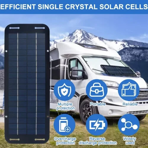 Portable Solar Powered Charger Kit with 4 Suction Cups, High-Efficiency charger