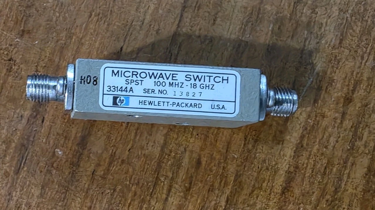 HP 33144A SPST Microwave Switch 100 MHz - 18 GHz